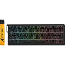 Attack SHARK X68 PRO HE 무선 급속 게이밍 키보드 조정 가능한 작동 8K 폴링 속도 홀 효과 마그네틱 스위치 핫 스왑 RGB 백라이트 BT2.4GHz유선 FPS, Moonlit Night