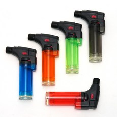 포켓 가스 토치 라이터 라이타 캠핑 야외 여행용, 블랙, 블랙, 1개