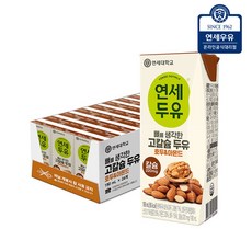연세두유 뼈 고칼슘 호두&아몬드 두유 190ml 24팩, 24개