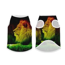 하일레 셀라시에 에티오피아 자라스타파리 애완 동물 조끼 대형 재킷 통기성 의류 의상, 색상: 3. 13 / 크기: E. XL