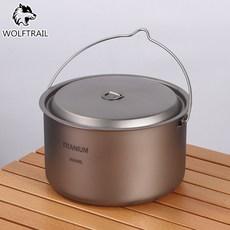 WOLFTRAIL 戶外純鈦吊鍋 3.6L, 磨砂款鈦, 1個, N/A