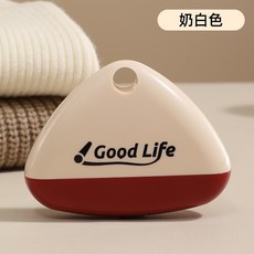 台灣尚勇 黏毛器 除毛球刷 滾筒刷 便攜式可水洗清潔刷, 1個, 三角米白