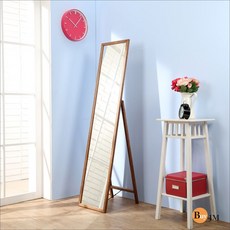 《BuyJM》典雅全橡木立掛兩用穿衣鏡/壁鏡，台灣製造，高150公分, 詳見包裝