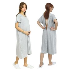 InspiRed 레드 COMFORT 컴포트s 노동 및 배달 가운 핑크 플로럴. 190982