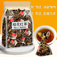향긋한 금계화 향 가득 농향형 계화 홍차 삼각 티백 간편한 데일리 꽃차, 1개, 30개입, 3g