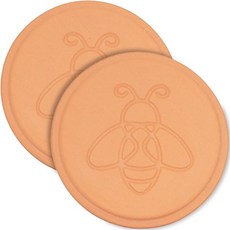 테라코타 흑설탕 세이버 2팩 재사용 가능한 흑설탕 키퍼 테라코타 설탕 유연제 용기 디스크 식품 보관 용기용