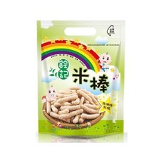 銓記 台灣米製 非油炸 入口即化 寶寶米餅 嬰幼兒零食, 50g, 1個, 米棒黑米棒