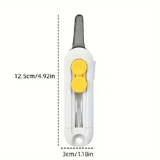 1pc 마그네틱 미니 박스 커터 개폐식 블레이드 휴대용 편지 오프너 및 종이 내구성 ABS 소재, [01] WHITE