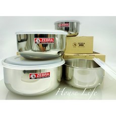 ZEBRA 斑馬牌 304 不鏽鋼 高型調理碗 附蓋, 1個