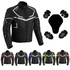 Hive Moto 남성용 오토바이 재킷 방수 CE 장갑 바이커 남아용 코트 보호 코듀라 직물 오토바이 재킷 회색. 3X-라지 414583, 블랙