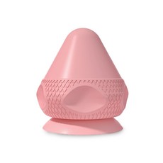 凸點按摩球 矽膠材質 真空吸盤設計 多部位適用 輕巧便攜 人體工學設計, 少女粉, 1個