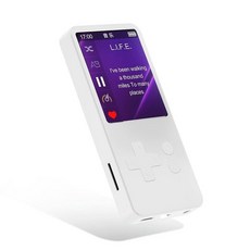 Tokemisc 블루투스 5.2가 있는 32GB MP3 플레이어 아동용 1.8인치 스크린 휴대용 음악 내장 HD 스피커 FM 라디오 HiFi 사운드 음성 녹음기 최대, White