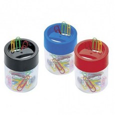 자석 클립통 원형 클립보관 보관통