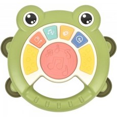 오즈토이 개구리 핸들 탬버린 드럼 멜로디 악기 3047 12개월 영어 동요 동물 소리