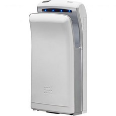 상업용 수직 핸드 드라이어 HEPA 필터링 1800W 듀얼 블레이드 에어월 장착 자동 고속 화이트 욕실용 핸드 드라이어, 1688-WH