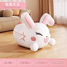 恐龍騎士 兒童充氣騎乘玩具 加厚PVC 82*36*77cm, 兔兔大王充氣玩具78*58*60cm, 1個