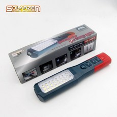 쏠라젠 충전식 LED 작업등 SWL-240RFW 캠핑 작업등, 블루/레드, 1개