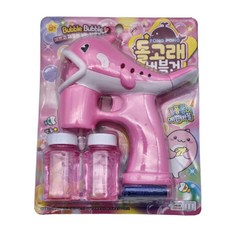 재미존 퐁퐁 돌고래 버블건, 핑크, 1개