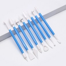 하라 클레이 도구 8P 세트 찰흙칼 점토도구세트 지점토공예, 상세표기, 블루