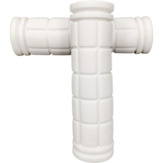 글로리존 자전거 고무 그립 손잡이, 흰색, 2개