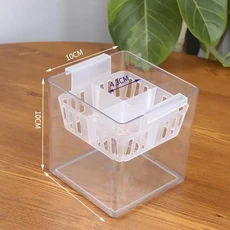 튤립 재배 키트 아크릴 용기 뿌리 확인 강력하고 안정적인 4/5홀 바스켓 구근 간편 실내 장식 수경