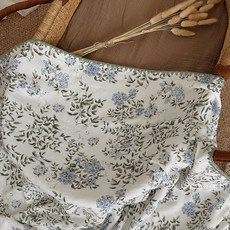 嬰兒A類竹棉蓋毯春夏新款寶寶小被子四層透氣襁褓被幼兒園午休毯, 紫夏