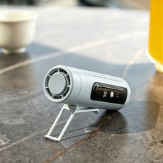 KIKOKO 무선 휴대용 냉각 허리걸이 선풍기 미니 선풍기, 블루, F9A