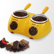 멜팅스타 2구 색상선택 초콜릿만들기 초콜릿중탕기, P-2000 YLW