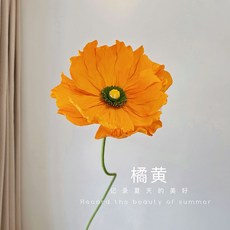 플라워 포토존 만들기 세트 자이언트 종이꽃 페이퍼, 오렌지