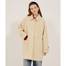 브랜드정품 키뮤어 KIIMUIR (우먼) 부클 울 하프 코트_라이트옐로우 352104