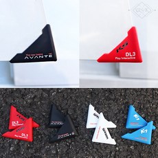 비브랜드 와이앤유 자동차 도어 모서리 문콕 긁힘 방지 문 보호커버 실리콘 가드 몰딩 악세사리 용품, 화이트(2P), K5DL3, 2개