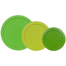 Pyrex 1 7402-PC 6/7컵 그린 7201-PC 4컵 에다마메 7200-PC 2컵 잔디 그린 플라스틱 보관 뚜껑 - 미국 제조 178157, Pyrex 1 7402-PC 6/7컵 그린, 7201-
