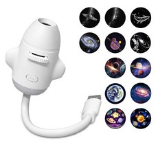 12개의 슬라이딩 프로젝션 필름이 포함된 2-in-1 USB 프로젝터 야간 조명 자동차 천장 침실용 휴대용 조절 가능 로맨틱 인테리어 지붕 조명 스타 램프 프로젝터 장식, projectionHJ12