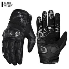 남자 바이크 오토바이 장갑 터치 스크린 Motocross Guantes 통풍 레드 모토 라이딩 레이싱 여름 겨울, [01] S, [01] VE-207 Black
