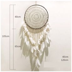 JINGHENG 대형 마크라메 벽걸이 장식품 드림캐쳐 인테리어, 팁 : 잘 싸인 조명이 있습니다