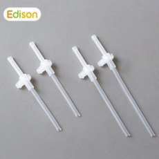 에디슨 흘림방지 빨대컵 빨대리필 127mm 180mm택1, ., 1개, 127ml