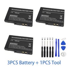 1-3개 USG-003 USG003 NDSL DSLLitery 게임용 충전식 배터리 Usg003 3.7V 1000mAh 배터리(스크루드라이버 포함), 3PCS