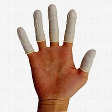 라텍스 손가락 골무 장갑 핑거코트 다용도 손가락보호 정전기 지문 1p