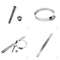 기기 설치용 고정대 부품 브라켓 금속재질 마운트 설치대, 볼트너트세트