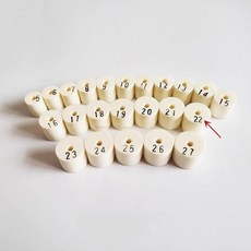 스타일 고온 저항 세라믹 코어 링 도구 실버 클레이 제작 주얼리 커플 핸드 모델, 1개, 색상: 15. Model 22-1pcs