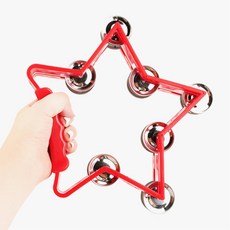 어린이집 음악교구 박자리듬감 별모양탬버린 청각발달 조카선물