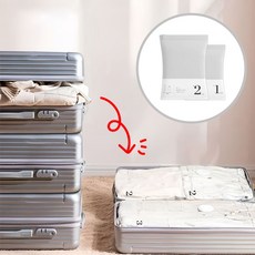 휴대용 여행용 의류 압축팩 롤업 손으로압축 파우치 중형, 1개