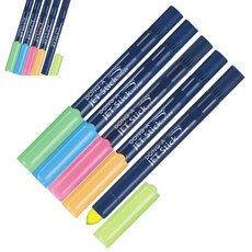 헤이지 동아 제트스틱 고체형광펜 연두 타원형 얇은형광펜