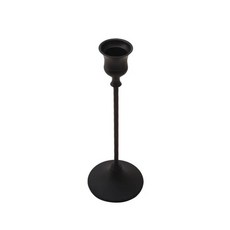 유럽 스타일 금속 캔들 홀더 골든 웨딩 장식 파티 거실 홈 촛대, 색상: 7. Black S, 1개