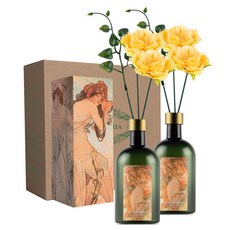 라플로리아 꽃 디퓨저, 2개, 500ml, S2.한가득꽃집향/B9미니모란L12/옐로우