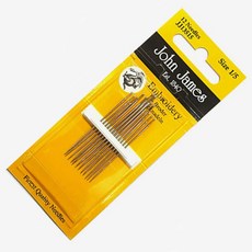 [청라핸즈] 존제임스 자수바늘1 ~ 5호 12 세트 (16-880)(부자재)