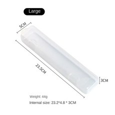 휴대용 메이크업 브러쉬 주최자 눈썹 연필 식기 젓가락 투명 커버 보관 상자 주방 액세서리, StyleA L, 1개