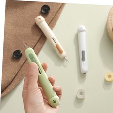 바느질 실끼우는기계 실꿰기 실제거 올인원 도구, 옐로우 (바늘2개포함)
