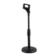 유트렌드 탁상용 마이크 스탠드 라운드 베이스 높이조절 거치대, 1개