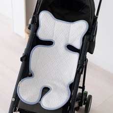 마롤로뜨 냉감 유모차라이너 카시트 신생아 쿨링 시트 여름, 1개, 블루